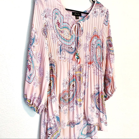 Melissa Paige Tops - Melissa Paige Pleated Poet Sleeved Peasant Top